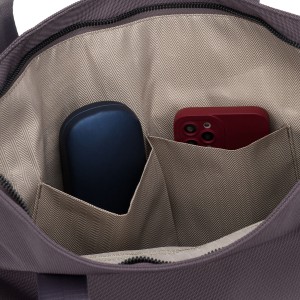 Wnętrze torby Peterson - 7 kieszeni, podszewka