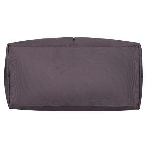 Jednokomorowa shopperka damska z poliestru w szarym kolorze wyposażona w dopinany, regulowany pasek - Peterson