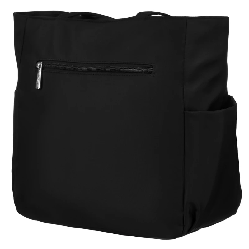 Modna torba shopper A4 w czarnym kolorze - Peterson