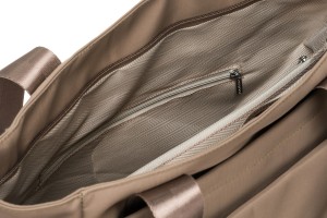 Torebka shopper z paskiem na ramię beżowa - Peterson