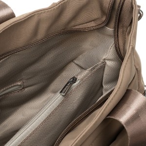 Torebka shopper z paskiem na ramię beżowa - Peterson