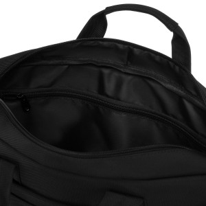 Męska torba na laptopa z wytrzymałej cordury w czarnym kolorze, zamykana suwakiem - Peterson