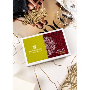 Portfel damski z ochroną RFID czerwony na karty - Peterson