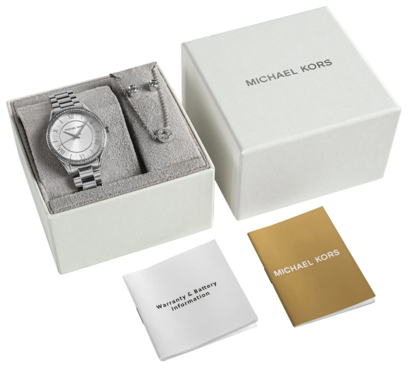 Zegarek Damski Michael Kors Lauryn + biżuteria MK4851SET + BOX