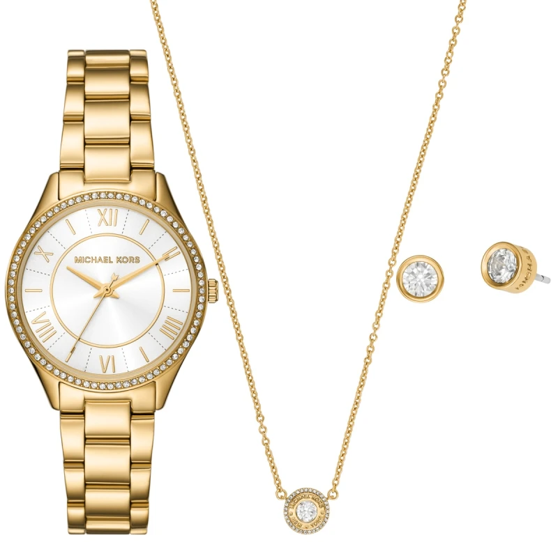 Zegarek Damski Michael Kors Lauryn MK4849SET w złotym kolorze