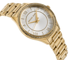 Złoty zegarek damski Michael Kors – detal tarczy