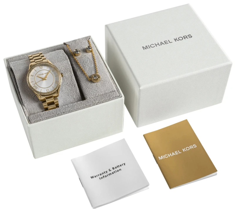 Biżuteria Michael Kors z zestawu MK4849SET – zbliżenie na detale