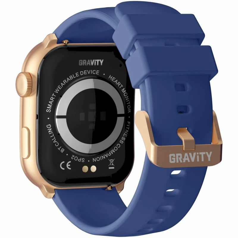 Smartwatch Damski GRAVITY GT28-8 Pasek + Bransoleta Różowe złoto Granatowy
