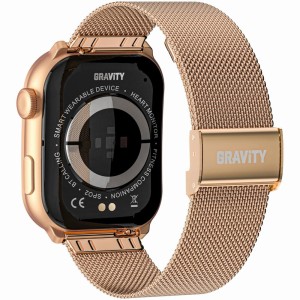Smartwatch Damski GRAVITY GT28-6 Pasek + Bransoleta Różowe złoto Różowy