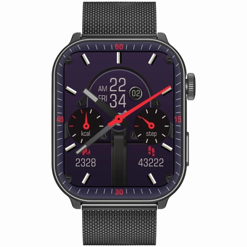 Smartwatch Męski GRAVITY GT28-3 Pasek + Bransoleta Granatowo Czarny