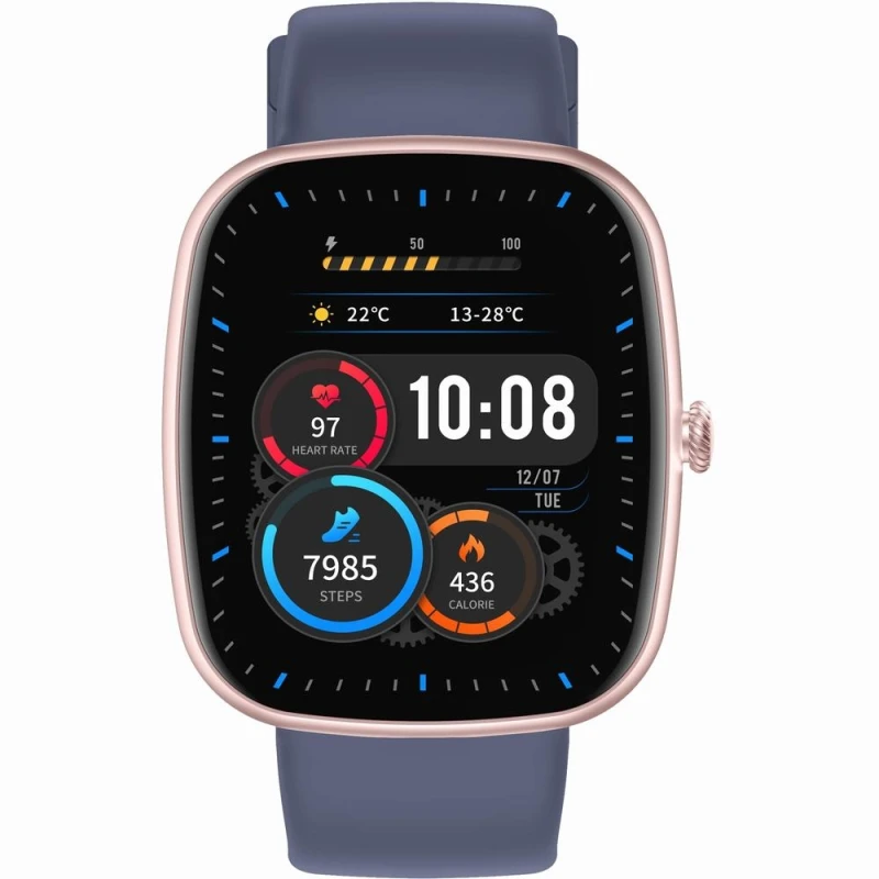 Smartwatch Damski GRAVITY GT18-3 Różowy Pasek Silikonowy + Granatowy Pasek