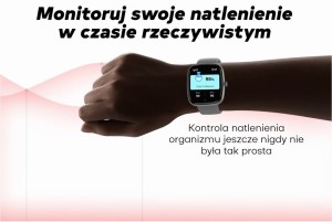 Smartwatch Damski GRAVITY GT18-2 Różowy Pasek Silikonowy + Biały Pasek