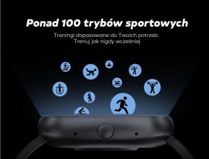 Smartwatch Damski GRAVITY GT18-1 Różowy Pasek Silikonowy + Czarny Pasek