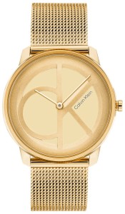 Damski zegarek CALVIN KLEIN Iconic Mesh 25200034 w kolorze złotym
