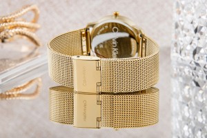 Bransoleta mesh zegarka CALVIN KLEIN Iconic w złotym kolorze