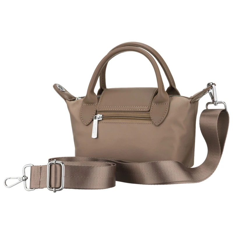 Listonoszka damska z poliestru w beżowym kolorze, jednokomorowa i zamykana magnesem - Peterson