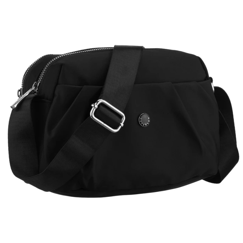 Czarna damska listonoszka Peterson z poliestru