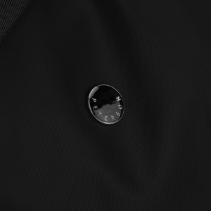 Czarna torebka damska z poliestru zamykana suwakiem - Peterson