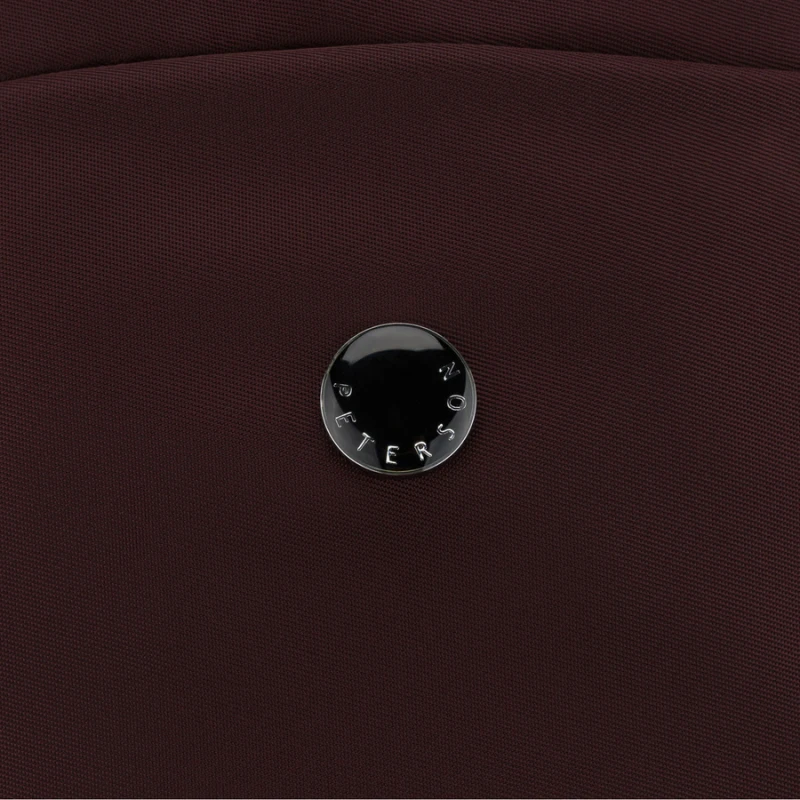 Bordowy, miejski plecak damski wykonany z poliestru - Peterson