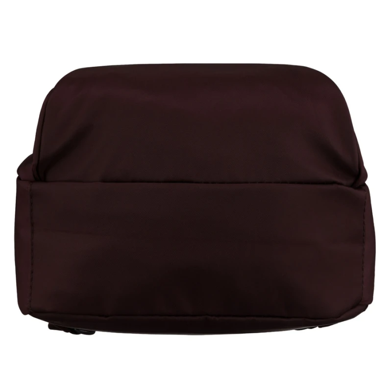 Bordowy, miejski plecak damski wykonany z poliestru - Peterson