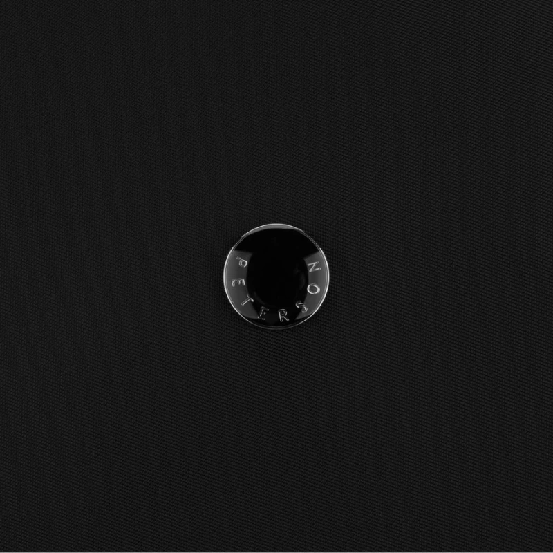 Miejski, czarny plecak damski wykonany z poliestru, zawieszony na regulowanych szelkach - Peterson