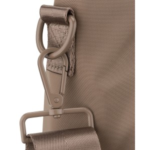 Shopperka damska z poliestru w beżowym kolorze, jednokomorowa i zamykana suwakiem - Peterson