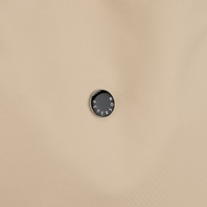 Shopperka damska z poliestru w jasnobeżowym kolorze zamykana suwakiem - Peterson