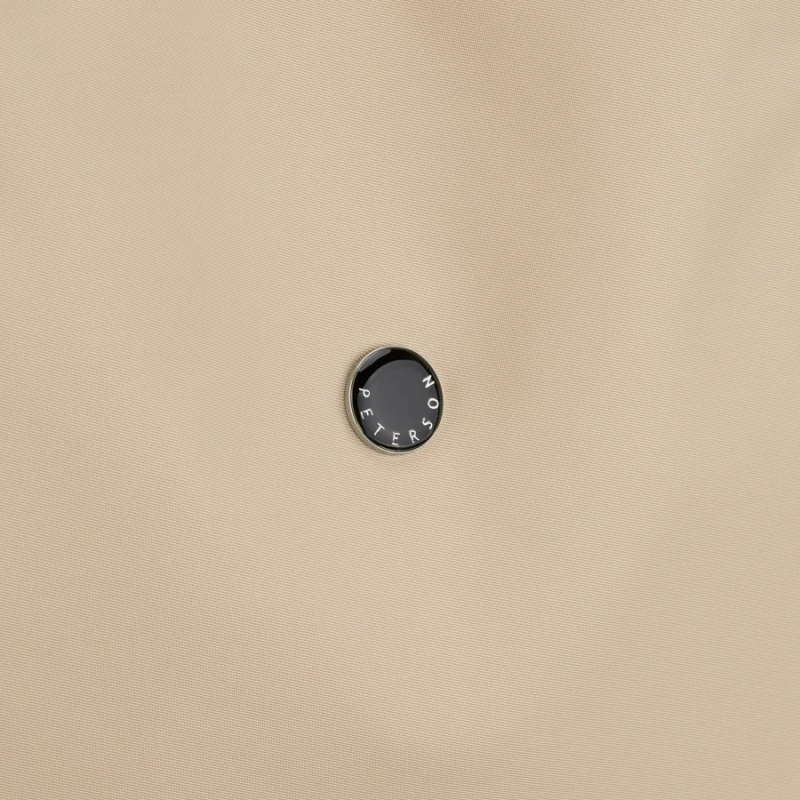 Shopperka damska z poliestru w jasnobeżowym kolorze zamykana suwakiem - Peterson