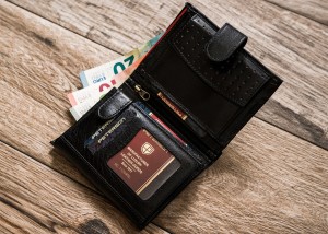 Skórzany portfel męski z zapięciem - Peterson | Niua.pl