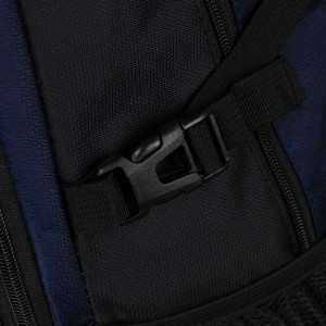 Turystyczny plecak z poliestru w granatowo-czarnym kolorze - Peterson | Niua.pl