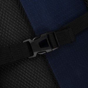 Turystyczny plecak z poliestru w granatowo-czarnym kolorze - Peterson | Niua.pl