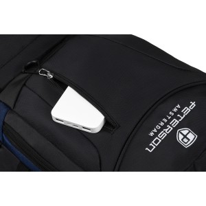 Turystyczny plecak z poliestru w granatowo-czarnym kolorze - Peterson | Niua.pl