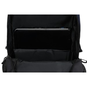 Turystyczny plecak z poliestru w granatowo-czarnym kolorze - Peterson | Niua.pl