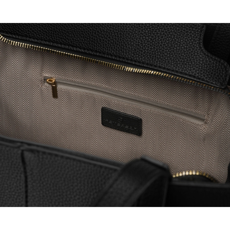 Wnętrze shopperki damskiej Peterson z jedną komorą główną i kieszenią na suwak