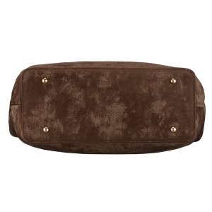 Duża, brązowa shopperka damska wykonana ze skóry ekologicznej, jednokomorowa - Peterson | Niua.pl