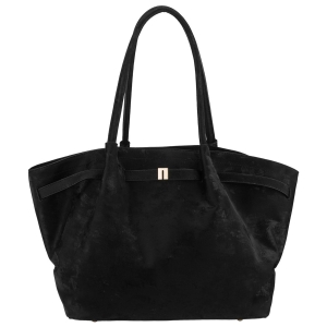 Shopperka Peterson czarna — profil boczny pokazujący głębokość i kształt torby