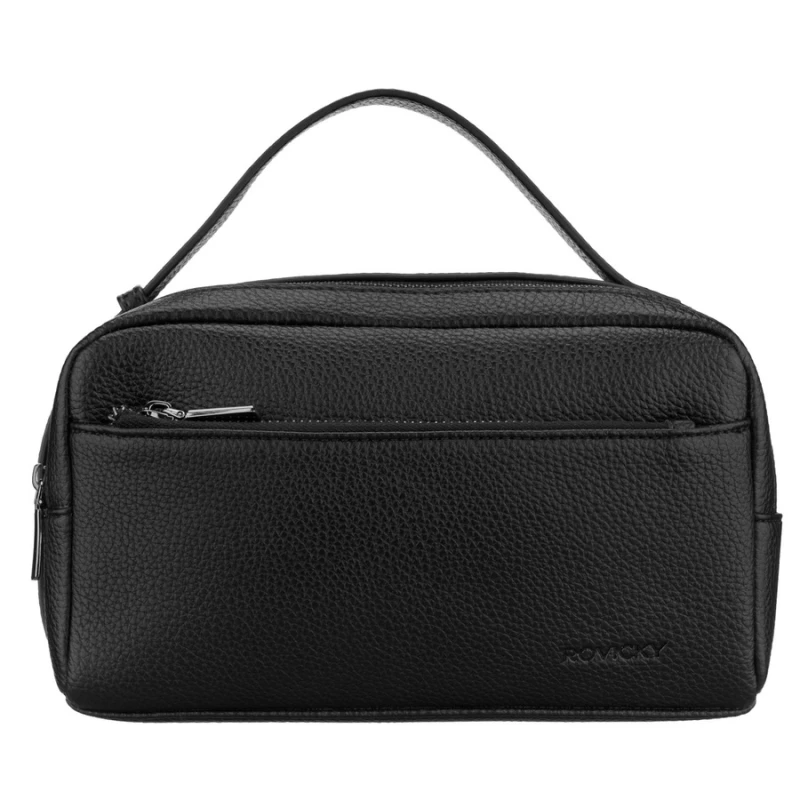 Rovicky męska saszetka – boczny widok, widoczna kieszeń z suwakiem