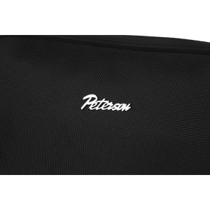 Elegancka nerka męska z poliestru i skóry ekologicznej w czarnym kolorze - Peterson