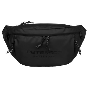 Duża nerka męska z materiału syntetycznego w czarnym kolorze - Peterson