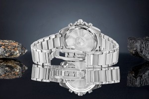 Zegarek Męski Giewont Chronograph Sapphire Srebrno Niebieski GW3970-B3
