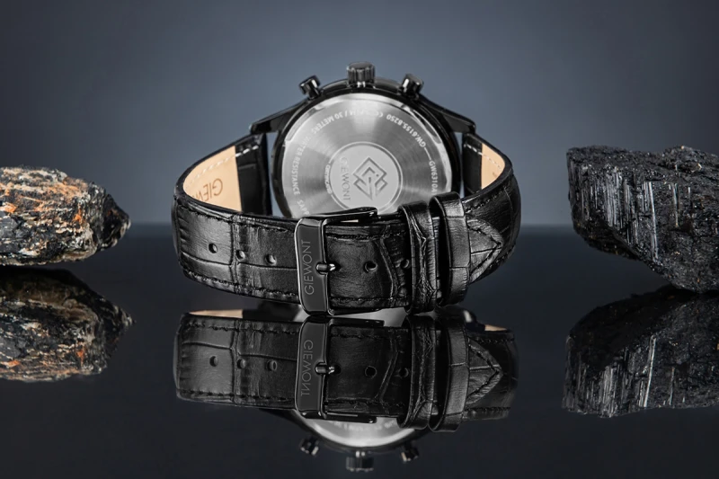 Zegarek Męski Giewont Chronograph Sapphire Czarny GW6310-A1