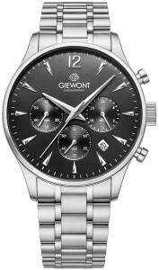 Zegarek Męski Giewont Chronograph Sapphire Srebrny GW6310-B2