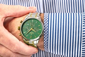 Zegarek Męski Giewont Chronograph Sapphire Zielony GW6310-B6