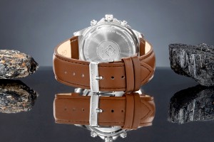 Zegarek Męski Giewont Chronograph Sapphire Brązowo Niebieski GW3520-A5