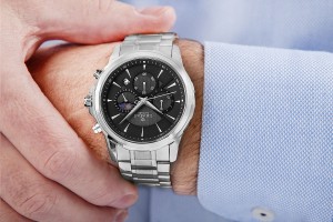 Zegarek Męski Giewont Chronograph Sapphire Srebrny GW9460-B2
