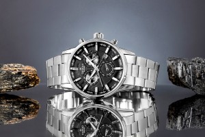 Zegarek Męski Giewont Chronograph Sapphire Srebrny GW4580-B2