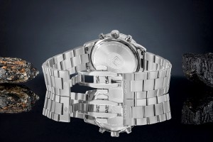 Zegarek Męski Giewont Chronograph Sapphire Srebrno Niebieski GW4580-B3