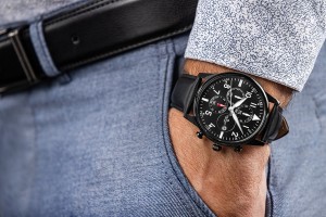 Zegarek Męski Giewont Chronograph Sapphire Czarny GW5630-A1