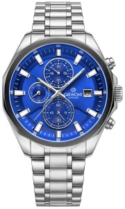 Zegarek Męski Giewont Chronograph Sapphire Srebrno Niebieski GW7290-B3