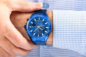 Zegarek Męski Giewont Chronograph Sapphire Niebieski GW7290-B5